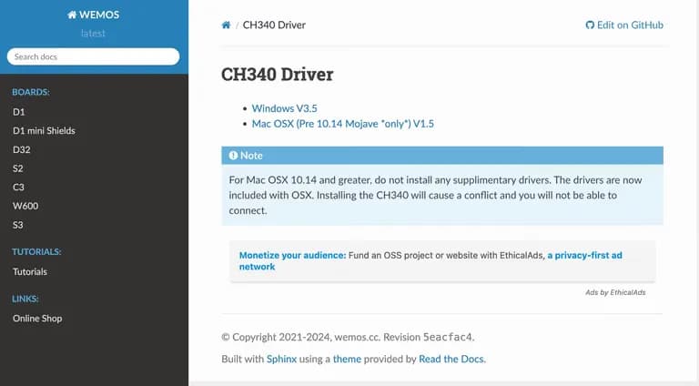 맥북에서 아두이노 Timed out waiting for packet header 해결 방법-2