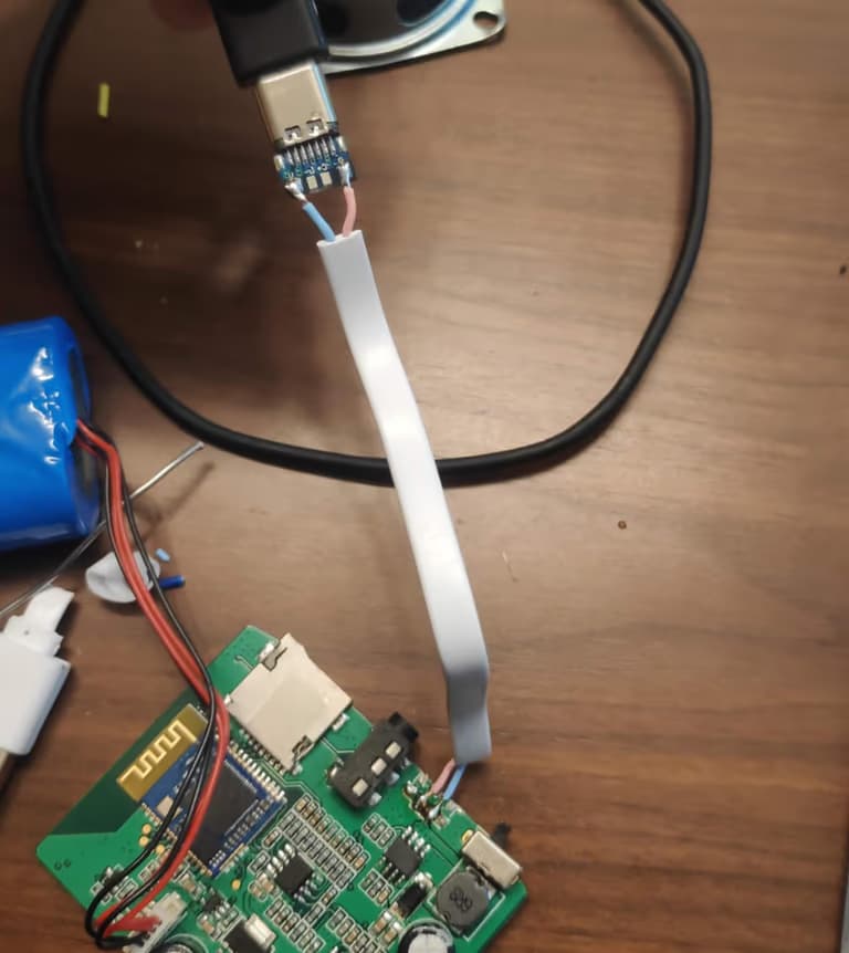 마이크로 5핀을 USB-C타입으로 교체하기-6