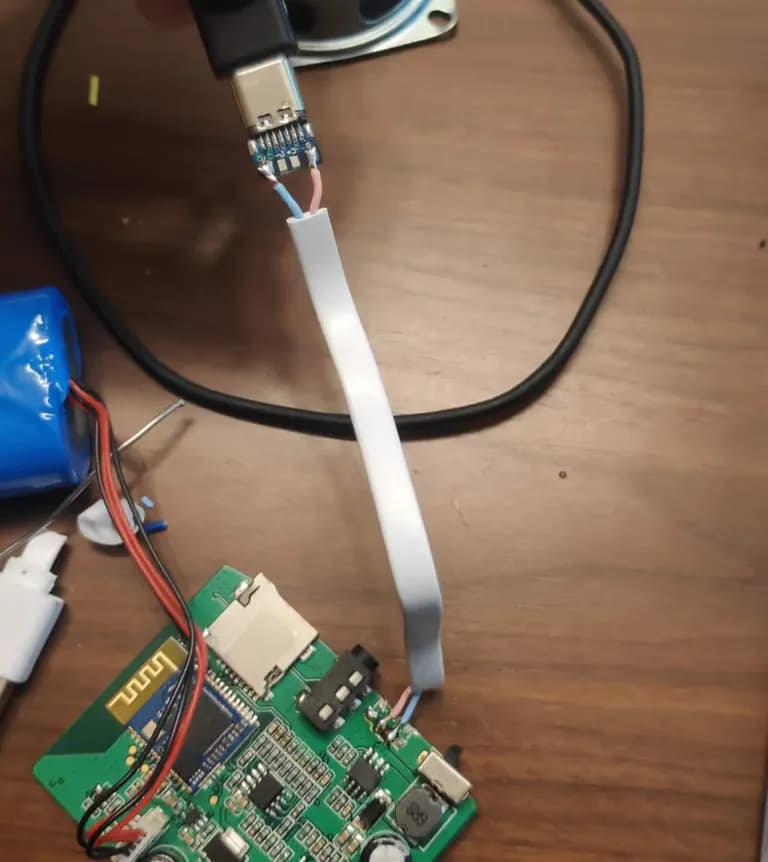 마이크로 5핀을 USB-C타입으로 교체하기-6