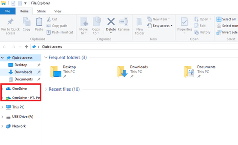 탐색기에 Onedrive가 두개 보일 때