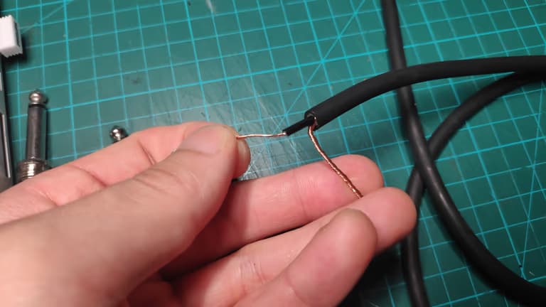 엠프 케이블(5.5 케이블) 수리하기-2