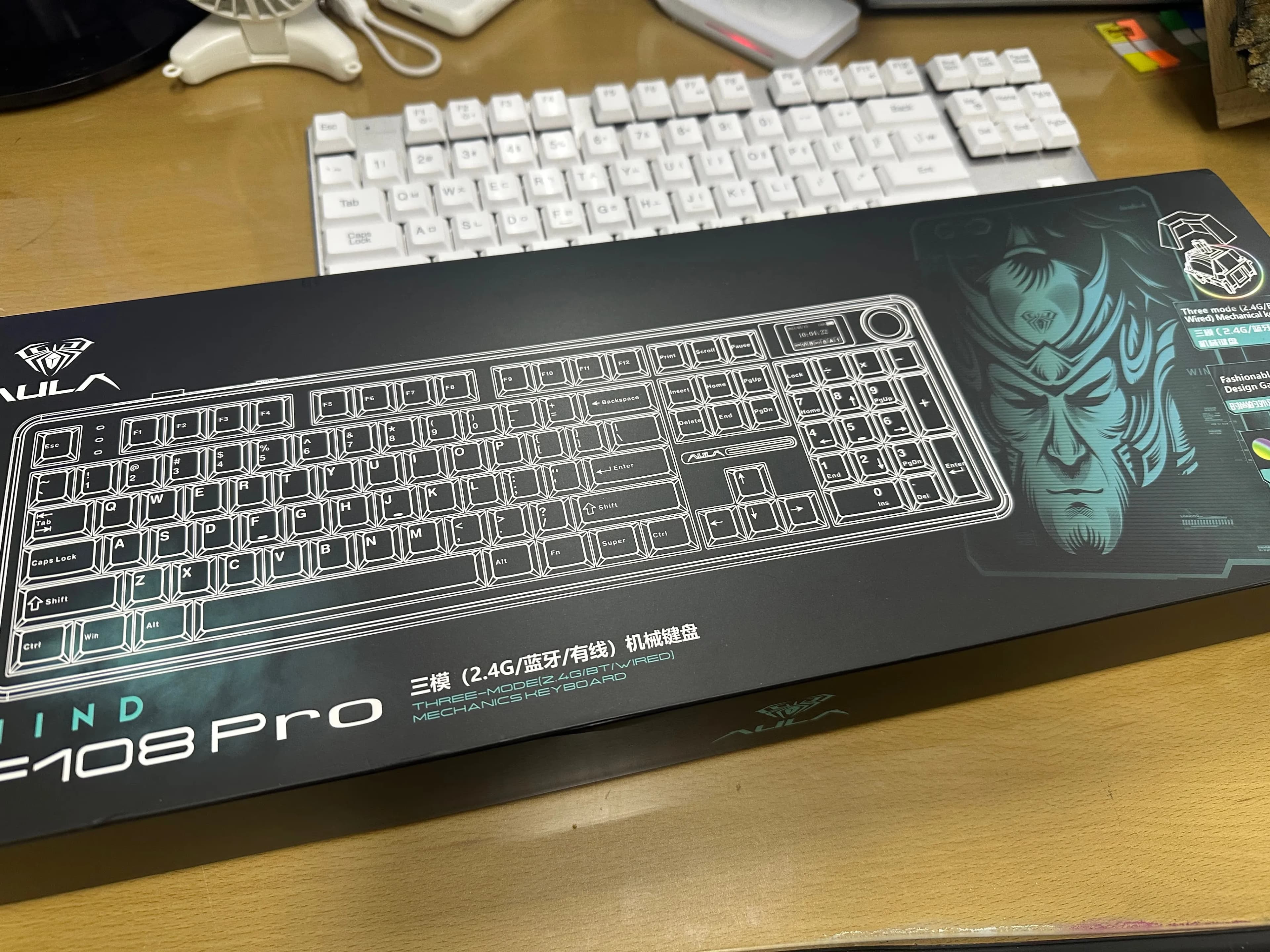 AULA 독거미 F108 pro 풍령축 및 옵테뮤 저소음 피치축 v3 교체 후기-3