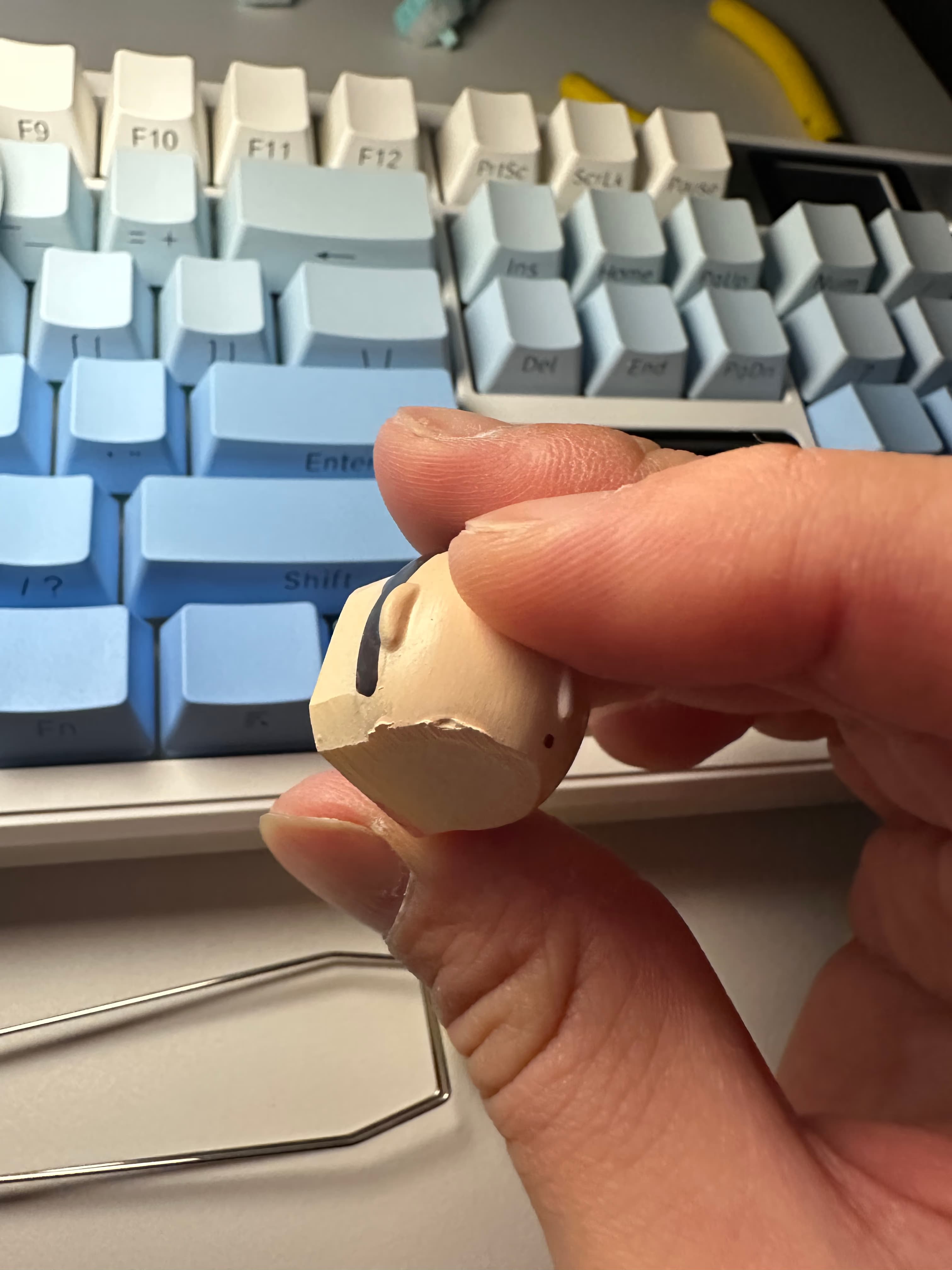 AULA 독거미 F108 pro 풍령축 및 옵테뮤 저소음 피치축 v3 교체 후기-16