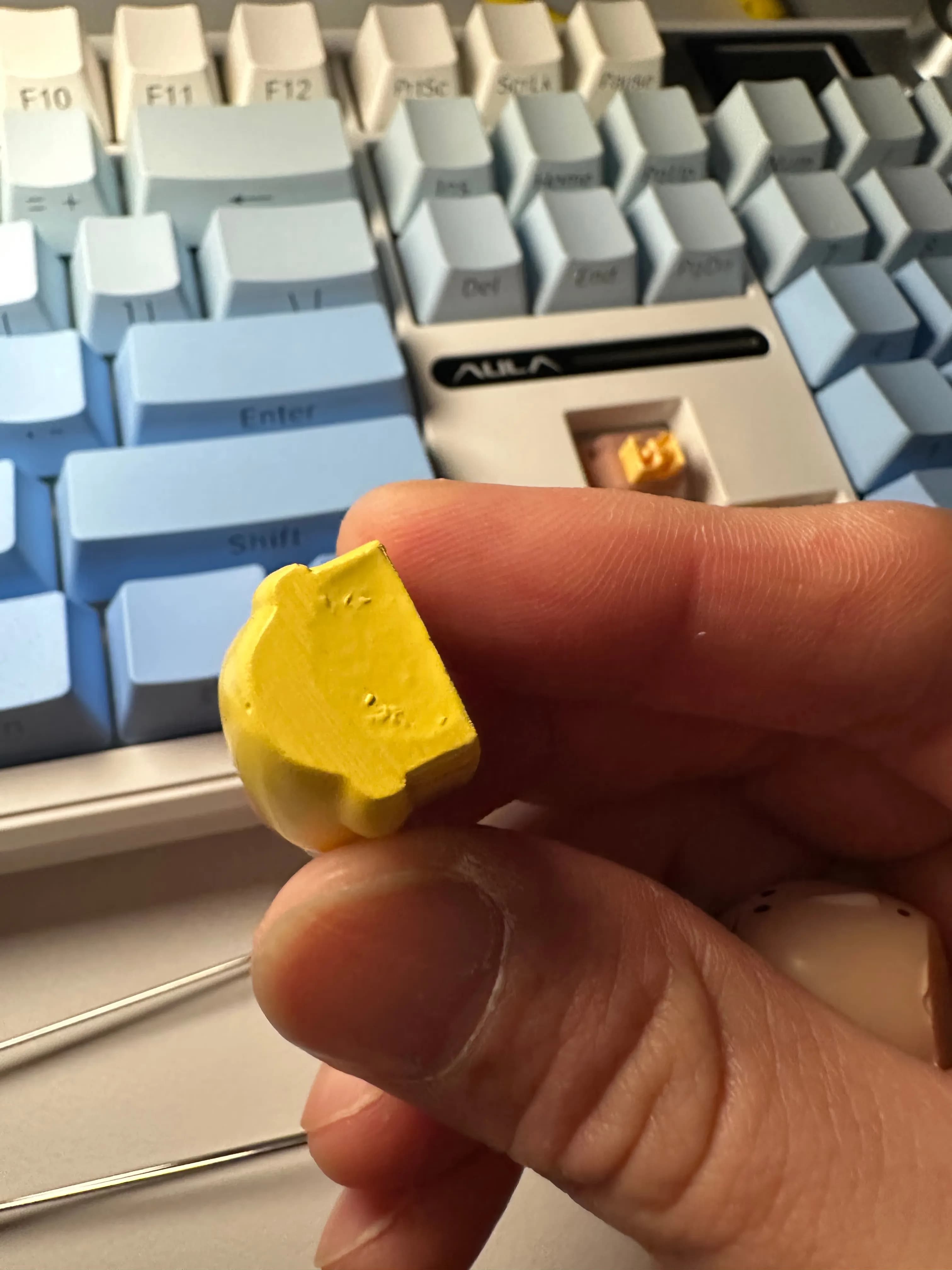 AULA 독거미 F108 pro 풍령축 및 옵테뮤 저소음 피치축 v3 교체 후기-17