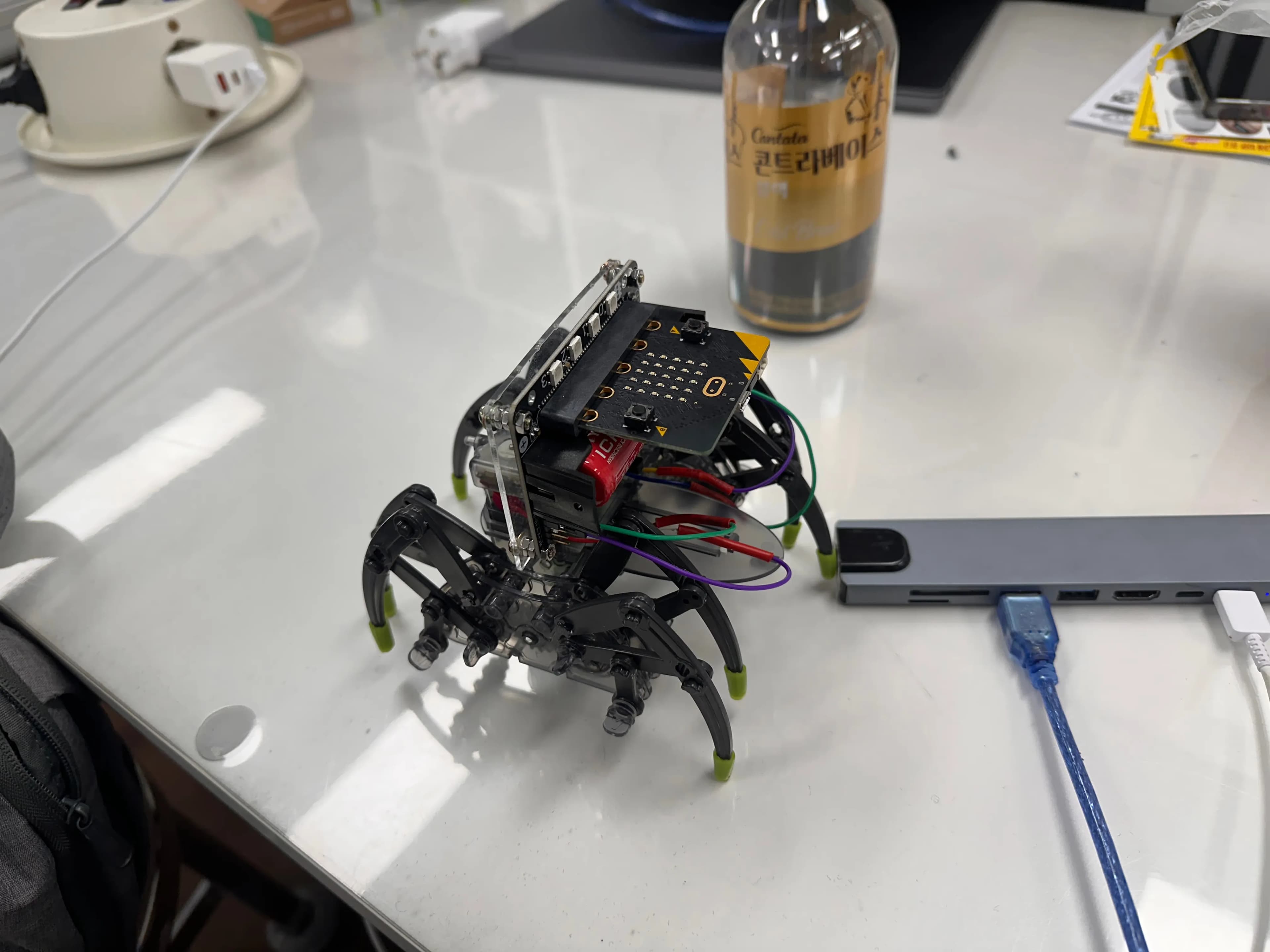마이크로비트(micro:bit)로 거미로봇 코딩하기-9