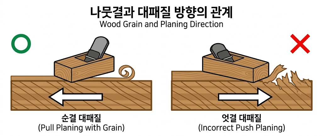 더명장 목공 취미반 2일차 - 대패질, 대패의 구조와 원리-3