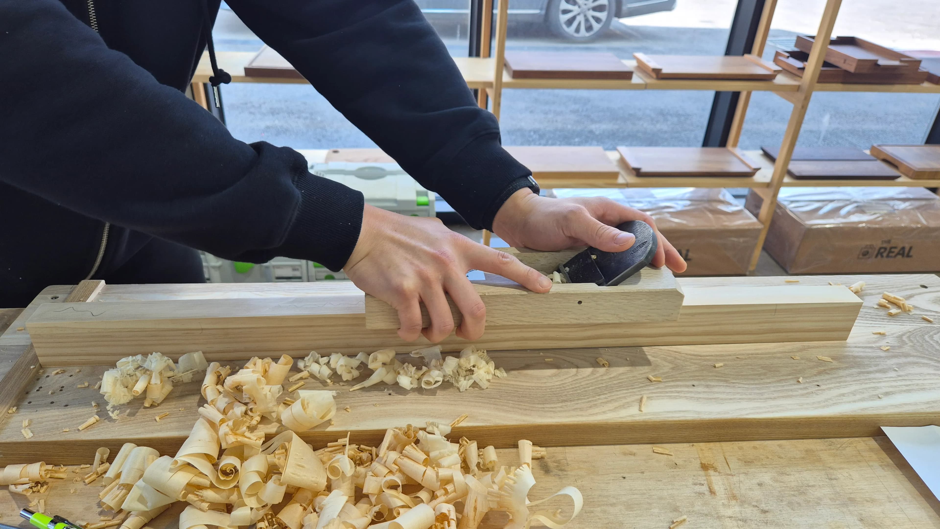 더명장 목공 취미반 2일차 - 대패질, 대패의 구조와 원리-5