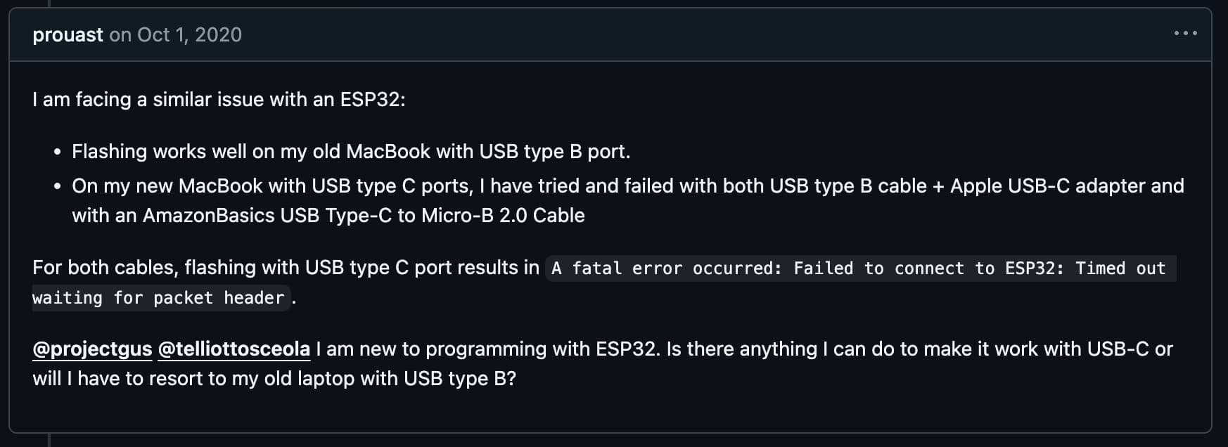 맥북에서 아두이노 Timed out waiting for packet header 해결 방법-4