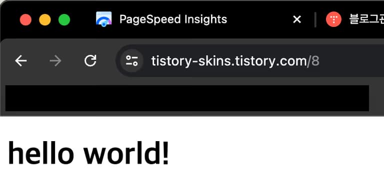 티스토리 기본스킨 성능 테스트-3