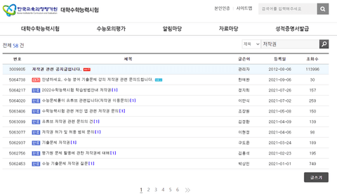 모의고사 문제 저작권 - 블로그에 모의고사 문제를 올려도 될까?
