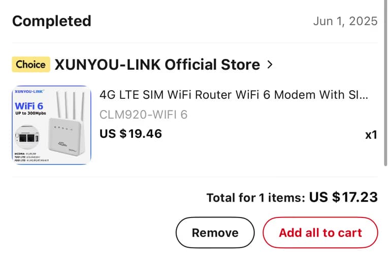 알리발 유심 라우터(CLM920) + 알뜰 통신사 유심 후기