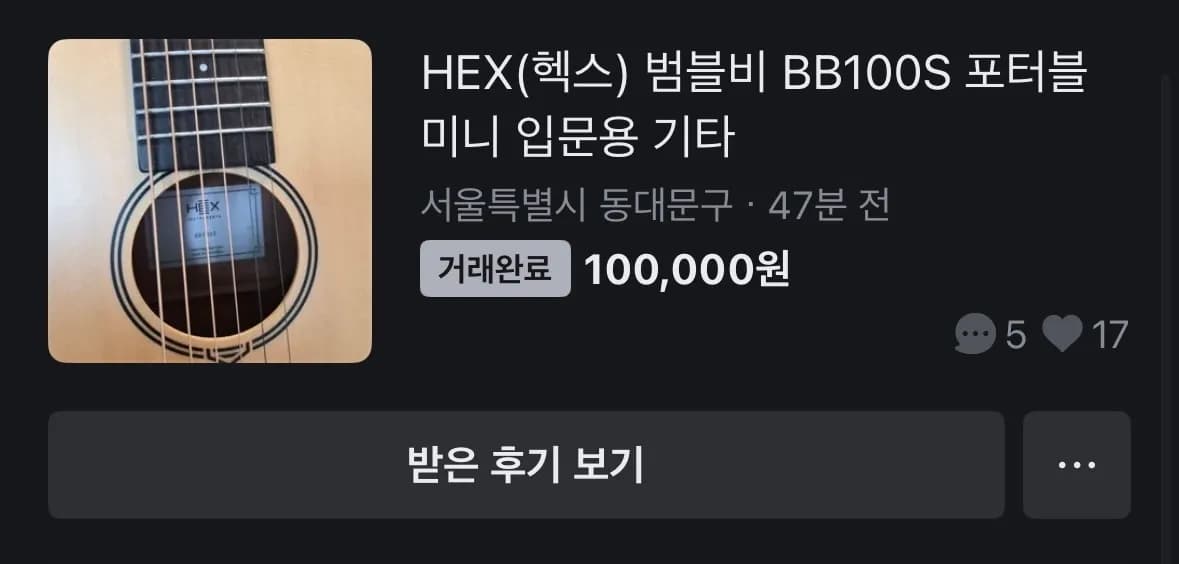 만 4세 아기용 기타 추천 - HEX BB100S vs HEX HIVE P100 M-5